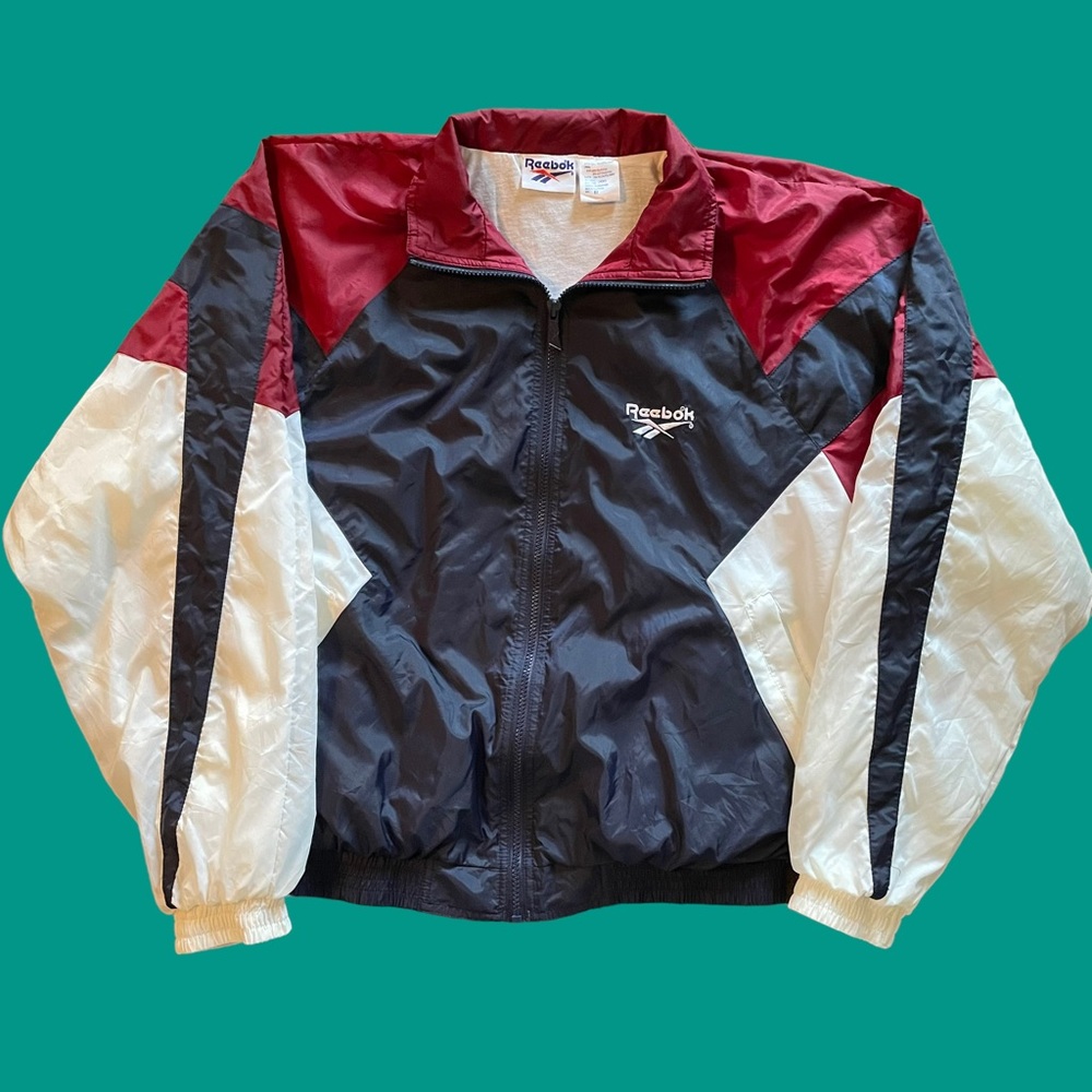 Vintage 90s Reebok Windbreaker Jacket sz M
